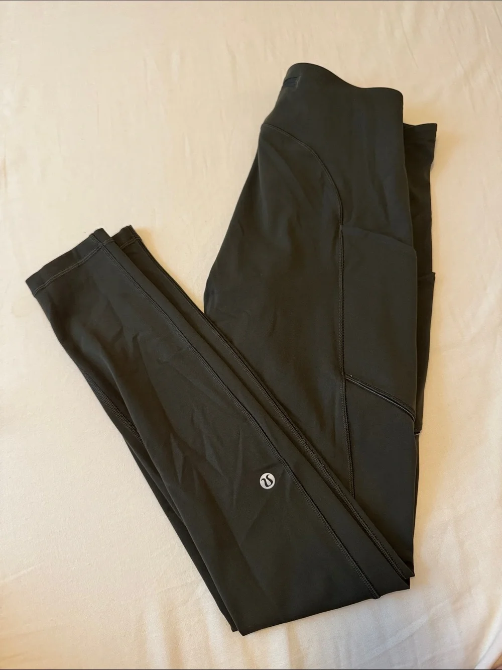 lululemon athletica Green High-Rise Leggings with Side Pocket
